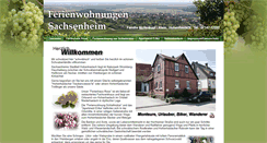 Desktop Screenshot of ferienwohnungen-sachsenheim.de